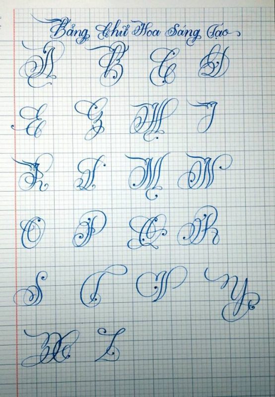 chu cach dieu 6 - Luyện chữ đẹp: Mẫu chữ cách điệu, chữ hoa sáng tạo, chữ nghệ thuật
